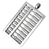 Working Stainless Steel Abacus Pendant