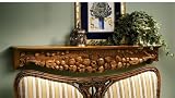 Hand-carved solid hardwood Antique Replica Manor Wood Mantel