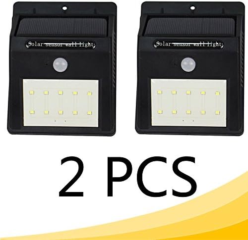 Solar Light, EWALKING 10 LED Outdoor Solar Powerd,Wireless Waterproof Security Motion Sensor Light for Patio, Deck, Yard, Garden,Driveway,Outside Wall with 2 Modes Motion Activated Auto On/Off(2 Pack)