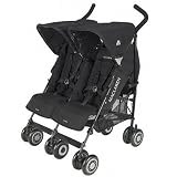 2009 Twin Techno Double Side by Side Stroller Black