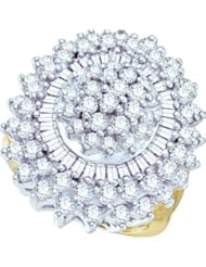 3.00CTW DIAMOND LADIES CLUSTER RING