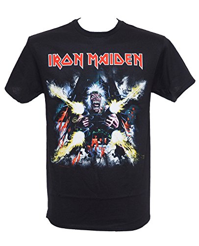 Iron Maiden Men's Tailgunner Explodes T-Shirt Black