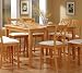 Coaster Dining Table with Butterfly Leaf, Counter Height, Maple Wood Finish - Chairs not included.