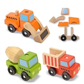 Melissa & Doug Stacking Construction Vehicles