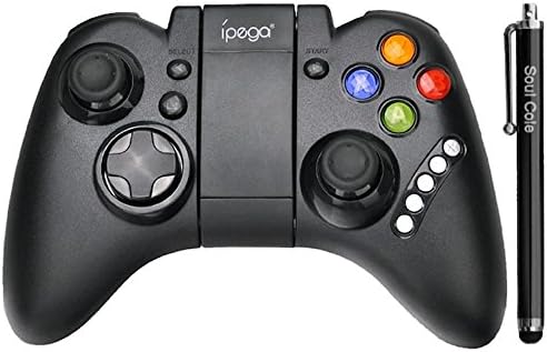 Soul Coule PG 9021 Wireless Bluetooth 3.0 Game Controller Gamepad Joystick for Iphone 5s 5c 5 4s 4 3gs Ipad 5 4 3 Ipad Mini 1 2 Samsung Galaxy S5 S4 S3 S2 Note 3 2 1 Sony Xperia Z2 Z1 Z HTC One M7 M8 Lg Google Nexus and Other Smartphones and Tablects Pc with Android IOS System IPEGA