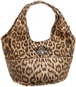KATHY Van Zeeland Urban Safari A Line Shopper,Gold Leopard,one size