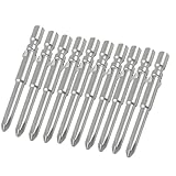 uxcell スクリュードライバービット 4mm x 40mm x 3mm 0# 　 ポータブル　10個入り