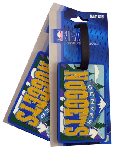 Denver Nuggets Two Pack Soft Laser Bag Tag