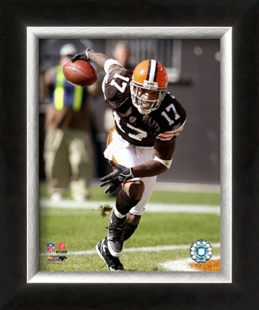 Braylon Edwards Framed Photographic Poster Print, 11x13