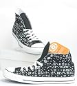 Trendig Converse Textil Sneaker schwarz / weiß