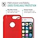 iPhone 7 Plus Case - MoKo Premium Ultra Slim Flexible Silicone Bumper Gel Shock Absorbing Scratch Resistant Protective Soft Touch Back Cover for Apple iPhone 7 Plus 5.5 Inch (2016), RED