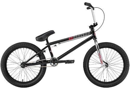 Eastern Nightwasp BMX Bike Gloss Black w/ Black Rims 20in Mens