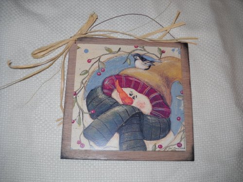 Snowman Bird Pipberries Holiday Christmas Decor