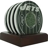 Steiner Sports MLB New York Jets Logo Coasters with Yard Markers