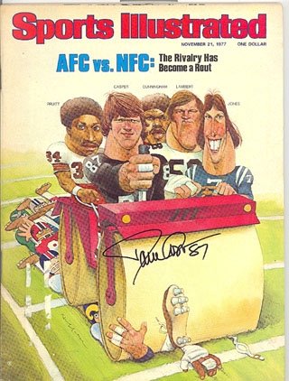 Dave Casper #87 Autographed/Signed November 21, 1977 Sports Illustrated