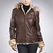 Jessie G. Women's Faux Shearling Trim Crop Parka Jacket