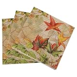 Luncheon Napkins Three Pack Autumn Leaves