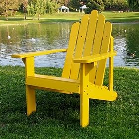Shine Co 4518Y 18.75 x 21 x 21.5 Inch Marina Kids Adirondack Chair - Yellow by