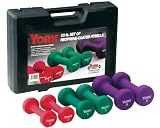 York Barbell 20 lb Neoprene Dumbbell Set 2 3 5 lb
