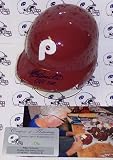 Mike Schmidt Hand Signed Philadelphia Phillies Mini Helmet - Autographed MLB Helmets and Hats