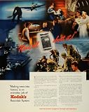 1945 Ad Eastman Kodak Co Micro-File Ektar Lens 35 mm Films US Navy Wedding WWII - Original Print Ad