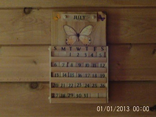 Natural Maine white cedar Butterfly calendar