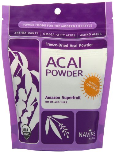 Navitas Naturals Acai Powder, 4-Ounce Pouches