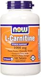 NOW Foods L- Carnitine Tartrate 1000mg, 100 Tablets