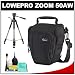 Lowepro Toploader Zoom 50 AW Digital SLR Holster Camera Bag/Case (Black) with Tripod + Accessory Kit for Canon Rebel T3, T3i, T1i, T2i, EOS 60D, 5D, 7D, Nikon D3000, D3100, D5000, D5100, D7000, D300s, Olympus Evolt E-5, E-30, E-620 & Sony Alpha A560, A580, A33, A35, A55