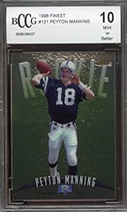 1998 finest #121 PEYTON MANNING colts rookie BGS BCCG 10