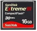 SanDisk SDCFX3-016G-A31 16 GB Extreme III CompactFlash Card (Retail Package)