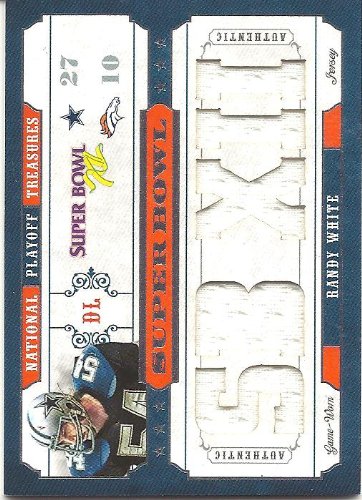 Randy White 2008 Playoff National Treasures Super Bowl Material Jersey Card #6 12/25 Dallas Cowboys