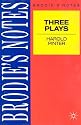 Brodie's Notes on Three Plays of Harold Pinter : The Caretaker, The Homecoming, The Birthday Party