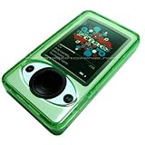 Premium Zune 30GB Crystal Case w/ Kickstand, Neckstrap, and Belt Clip - Green