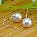 Feramox Sterling Silver Freshwater Cultured Shell Pearl Earrings Dangle Studs