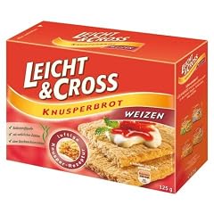 Leicht & Cross Weizen Knusperbrot, 8er Pack (8 x 125 g Packung)
