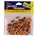 Darice B.V. Printed Wood Tube Bead, 50 pc pkg