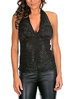 Bleu Marine Top Ornella (Negro)