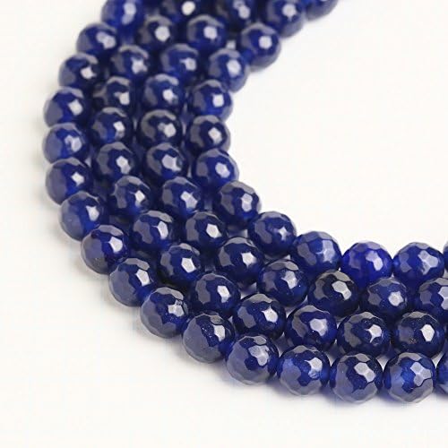 Sapphire Color Jade Round Cut 8mm Beads Strand 1 Strand apprx 15.5" Blue Jewerly Making Gemstone #A0004408A