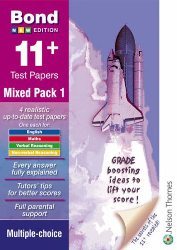 City Travel Guides Discounted  Books : Bond 11+ Test Papers: Multiple Choice: Mixed Pack 1 (Bond Assessment Papers)