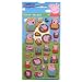 Kitchen & Housewares : Peppa Pig glitter reusable stickers - 27 glitter holofoil stickers