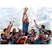 Italian Soccer Champs (Group Celebrating) Sports Poster Print - 11x17