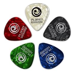 Planet Waves Assorted Pearl Celluloid Guitar Picks, 10 pack, Heavy