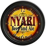 NYARI 'S Beer and Ale Cascading Pub Wall Clock