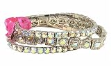 Bracelet Set - Crystal Stretch (3pcs) ~ Clear AB