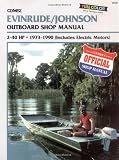 Evinrude Johnson Outboard Shop Manual: 2-40 Hp 1973-1990 (Includes Electric Motors) (Clymer Marine Repair Series) Evinrude Johnson Outboard Shop Manual: 2-40 Hp 1973-1990 (Includes Electric Motors) (Clymer Marine Repair Series)