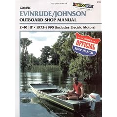 Evinrude Johnson Outboard Shop Manual: 2-40 Hp 1973-1990 (Includes Electric Motors)