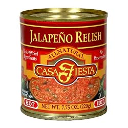 Casa Fiesta Jalapeno Relish, 7.75-Ounce Cans (Pack of 12)