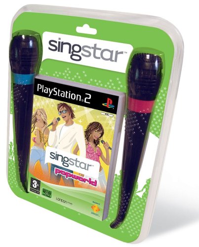 Childrens Toyshop   : SingStar Popworld with 2 Microphones (PS2)