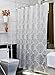 Adwaita 72''*72'' PEVA Plastic Waterproof Printed Shower Curtain Liner - Silver Color Printed